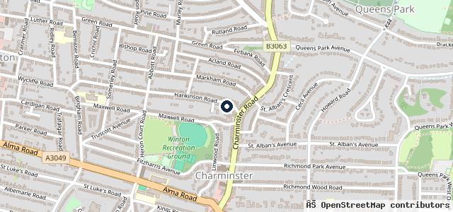 Map showing the location of Charminster Auto Repairs