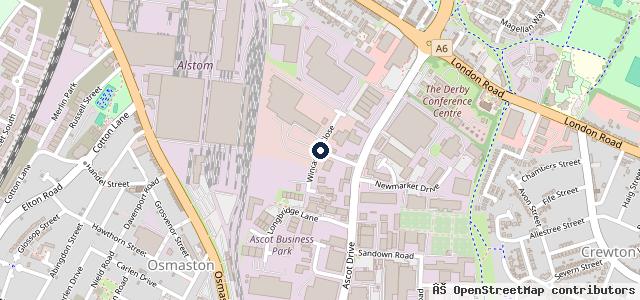 Map showing the location of C R Motors