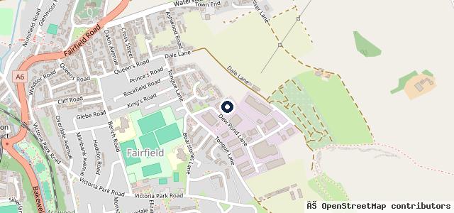 Map showing the location of Buxton Car Centre Service & Repairs