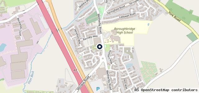 Map showing the location of Charltons of Boroughbridge