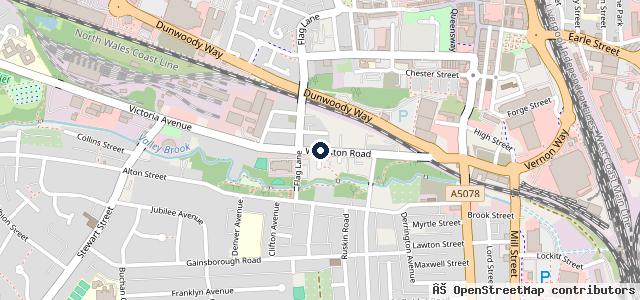 Map showing the location of Brookhouse Garage