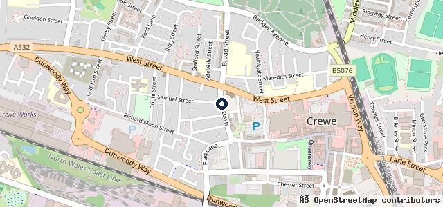Map showing the location of Chetwode Motors