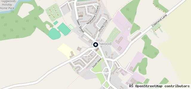 Map showing the location of W D Appleby