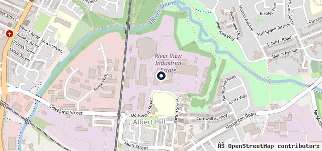 Map showing the location of A * Mot Centre