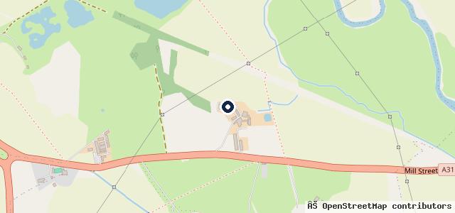 Map showing the location of Bailie Cross Garage