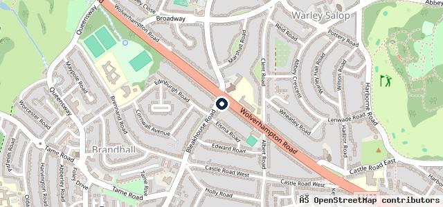 Map showing the location of Highpoint Motor Centre