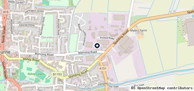 Map showing the location of Andy Woolf Autos