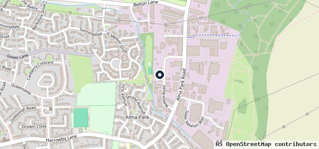 Map showing the location of Terry Ballaam Motor Engineers