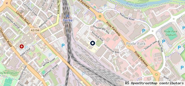 Map showing the location of Bristol Street Motors