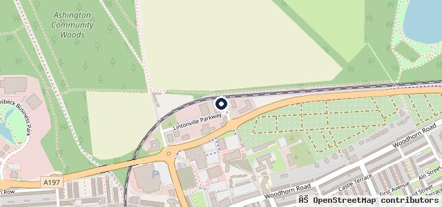 Map showing the location of Richard Hardie Ashington