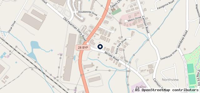 Map showing the location of Rowland's Automotive