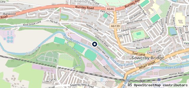 Map showing the location of Hoyles of Todmorden - Sales, servicing and repairs | Todmorden