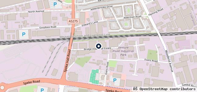 Map showing the location of LR Parts | Liverpool