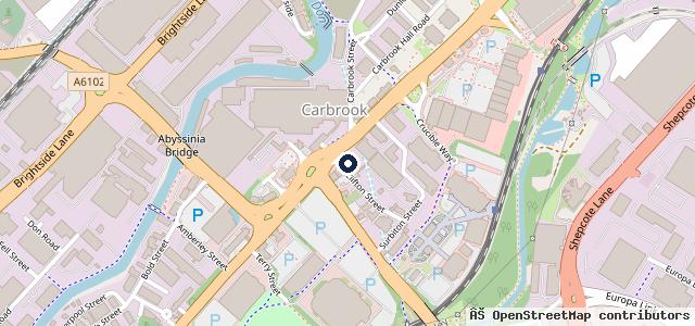 Map showing the location of Acliffe Garage