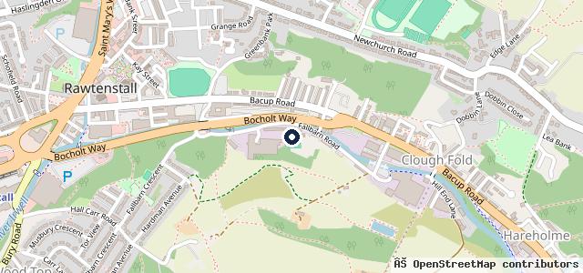 Map showing the location of Peel Garage