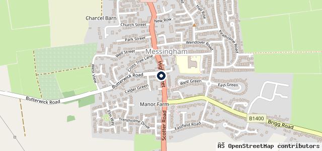 Map showing the location of Spencers