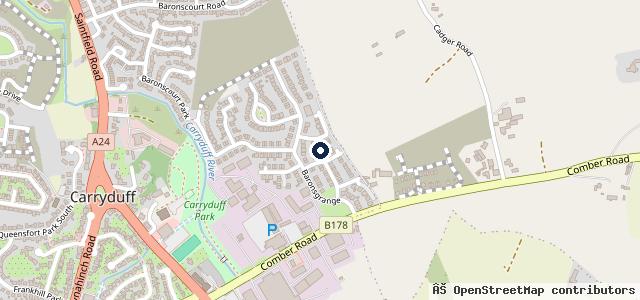 Map showing the location of R K Trucks Centre