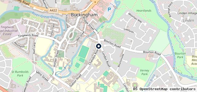 Map showing the location of Buckingham Motor Company
