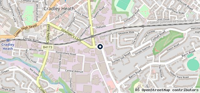 Map showing the location of Palmers Garage