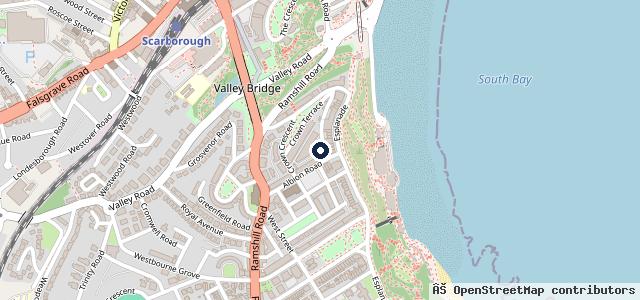Map showing the location of Royle Garage | Scarborough