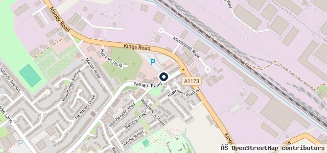 Map showing the location of Immingham Car Care