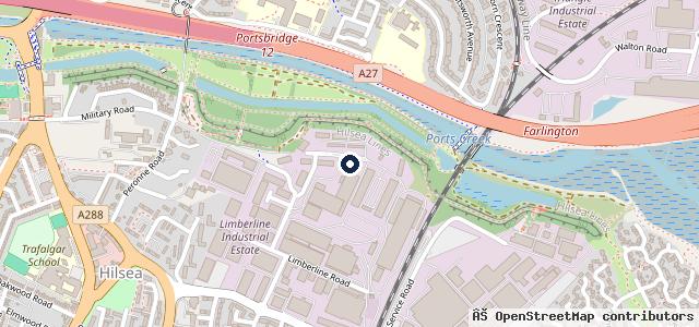 Map showing the location of Ackworth Road MOT Centre