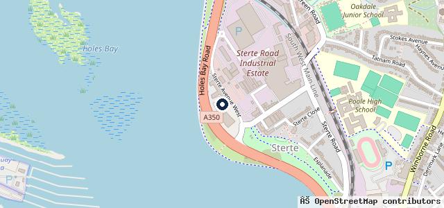 Map showing the location of Sandown Group Head Office