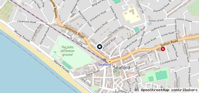 Map showing the location of Seaford Ford
