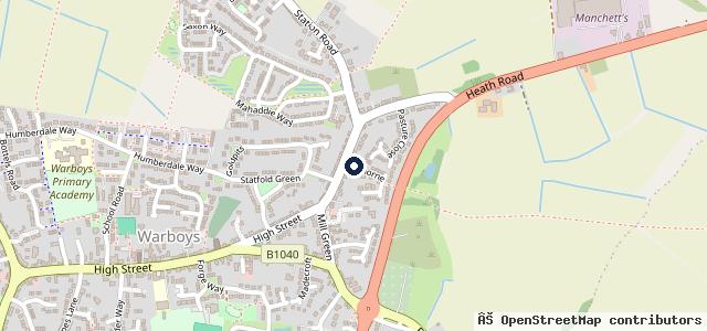 Map showing the location of Ivan Barrett Heath Hill Garage