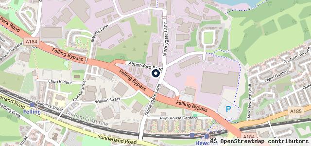 Map showing the location of Abbotsford M O T