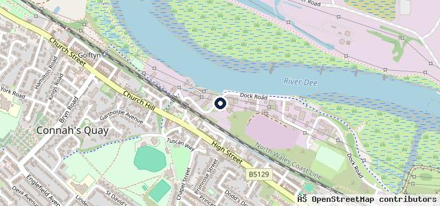 Map showing the location of Lee's Mot's | Connahs Quay