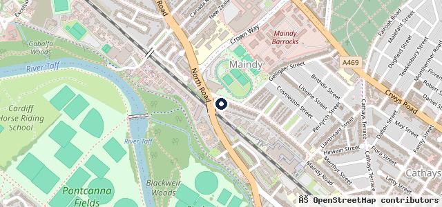 Map showing the location of Autocraft Cardiff Ltd