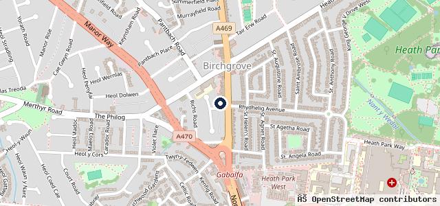 Map showing the location of New Inn Motors