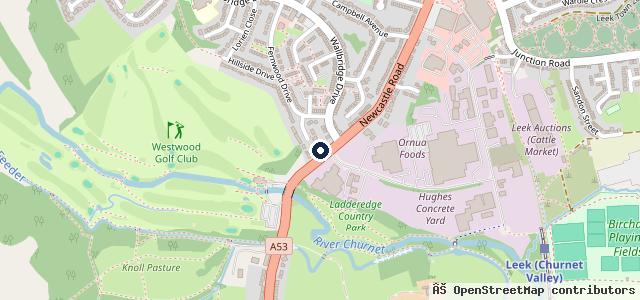 Map showing the location of Barnfield Garage Ltd