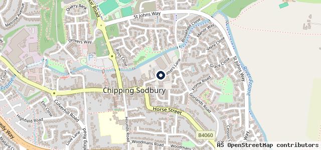 Map showing the location of Chipping Sodbury Motor Company