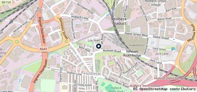 Map showing the location of Aireside Motor Services