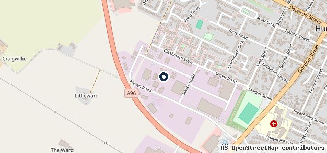Map showing the location of Huntly Auto Services