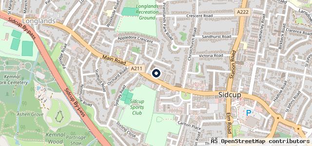 Map showing the location of Group 1 Land Rover Sidcup | Sidcup