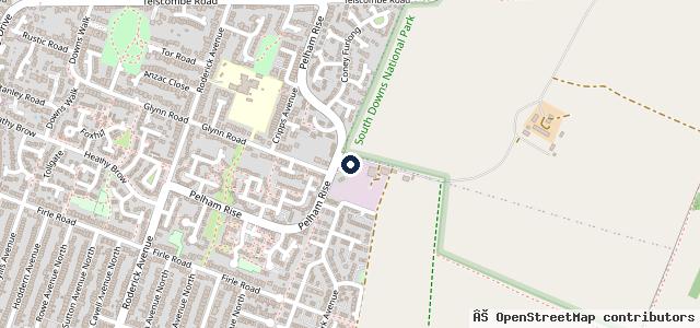 Map showing the location of C R Allen &amp; Sons | Peacehaven