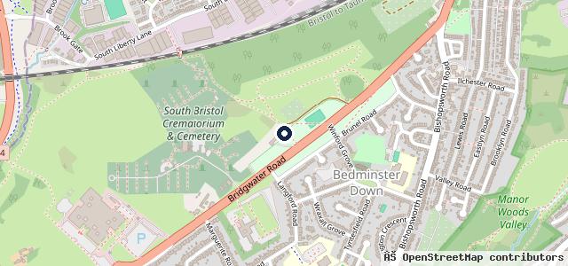 Map showing the location of Paytons garage