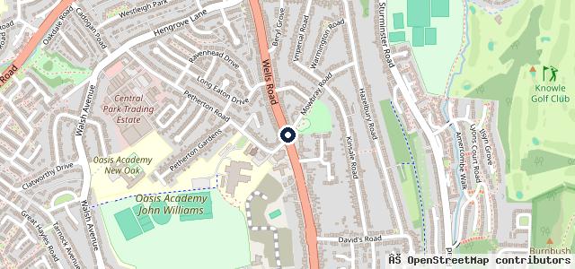 Map showing the location of Hursley Hill Garage