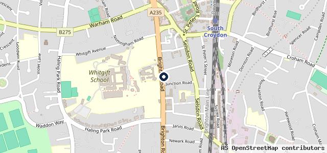 Map showing the location of B & W Motor Company, Car Servicing, Repairs and MOTS