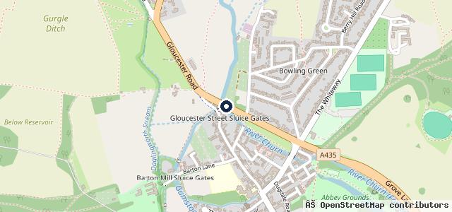 Map showing the location of Abbey Way Services