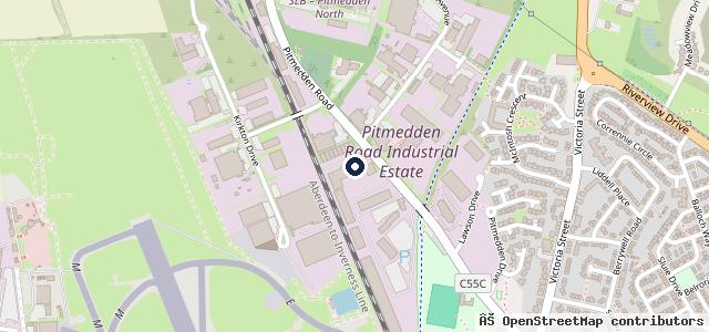 Map showing the location of John McInnes Dyce Ltd