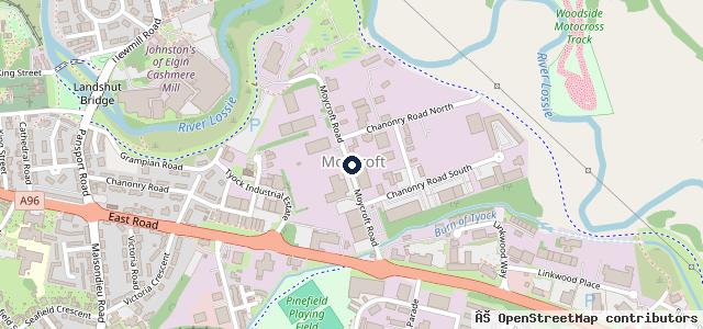 Map showing the location of ATS Euromaster Elgin