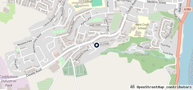 Map showing the location of Blights Motors MG