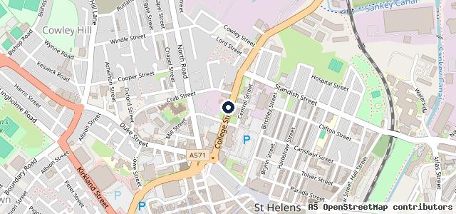 Map showing the location of College Street MOT Centre