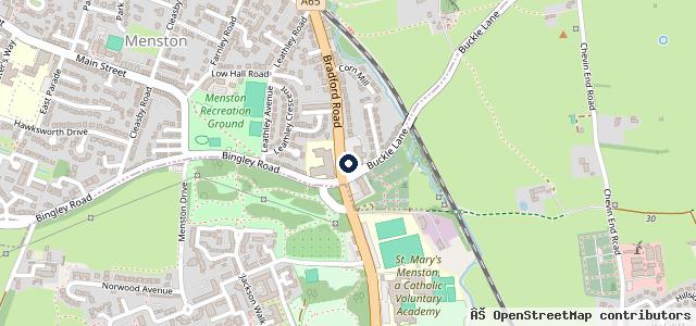 Map showing the location of JCT600 SEAT Menston