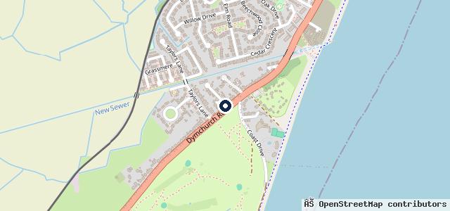 Map showing the location of Romney marsh timber company