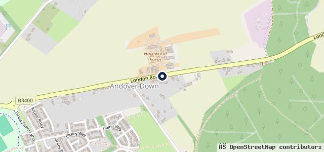 Map showing the location of Harewood Garage Andover | Andover